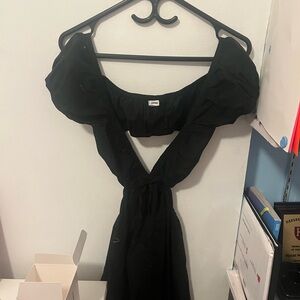 Elegant Black Off-Shoulder Dress
